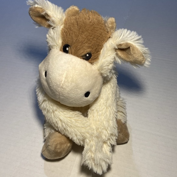 Warmies Brown and White Cow - Picture 2 of 5